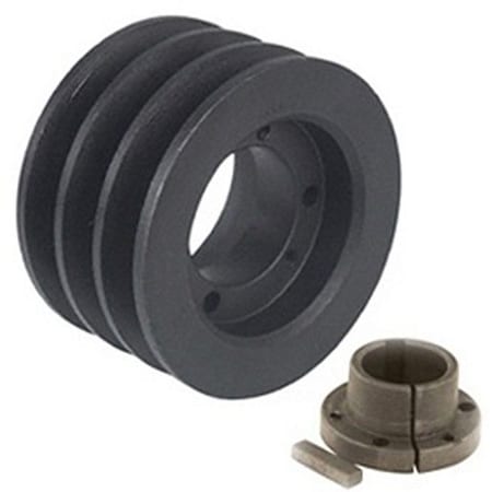 Martin Transmission Pulley, 3 Grooves, 8 in. Outside Diameter, Bushed 3 5V 800 SF